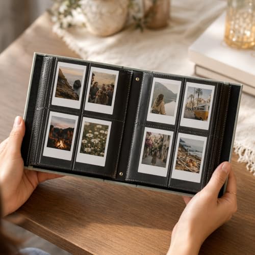 Linen Photo Album for 2x3-inch Instant Photos - Holds 240 Pictures