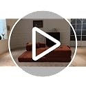 78.8-inch Convertible Corduroy Sofa Bed - Orange Sleeper Couch