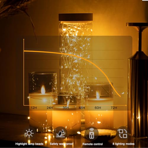 6-Pack Battery Powered Fairy Lights with Remote - 7ft Warm White 20 LED Lights