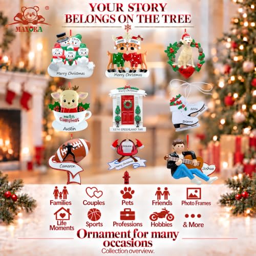 Personalized Shark Christmas Ornament 2026 — Sea Creature with Santa Hat ( variation: Christmas Shark )