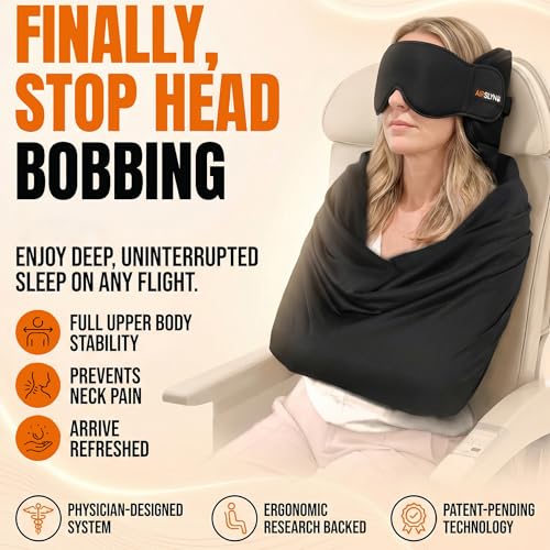 3-in-1 Travel Comfort Kit with Neck Pillow, Eye Mask & Blanket