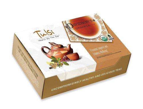 Davidson's Organics, Tulsi Ginger Lemon, 100-count Individually Wrapped Tea Bags