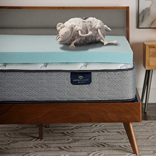 3-Inch Cooling Gel Memory Foam Mattress Topper - Twin XL Dorm Size
