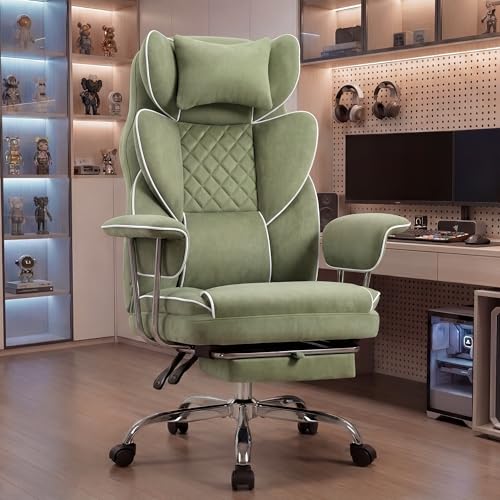 Big and Tall High Back Reclining Office Chair with Footrest and Massage