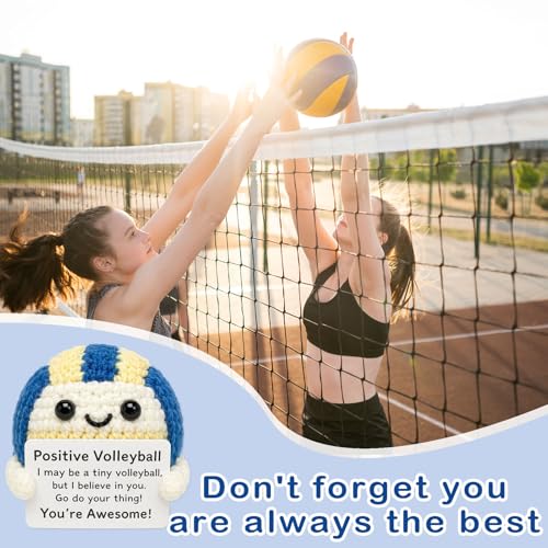 Handmade Crochet Volleyball Doll Emotional Support Gift for Players
