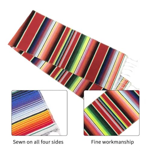 Mexican Table Runner 14x84 Inches Rainbow Colors Party Decor Home & Garden