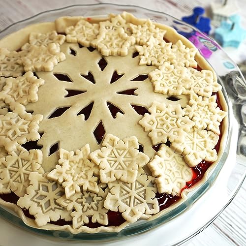 Snowflake Cookie Cutter Set 4 × 2in – Assorted Winter Shapes for Cookies & Pastry