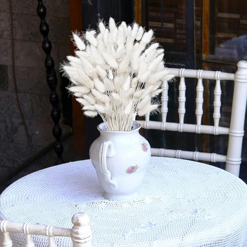 120 PCS 17-inch White Dried Pampas Grass for Boho Wedding & Home Decor