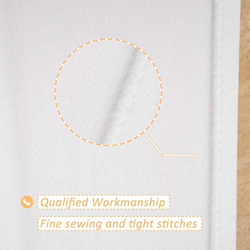 Stretch Jersey Queen Box Spring Cover - White Bed Skirt Alternative