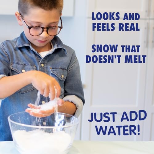 Instant Artificial Snow Powder - Fluffy Fake Snow for Cloud Slime