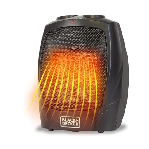 BLACK+DECKER Personal Ceramic Space Heater 1500W Black