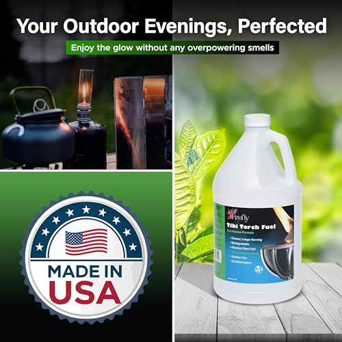 Eucalyptus Tiki Torch Fuel - Clean Burn & Smokeless Lamp Oil (1 Gallon)