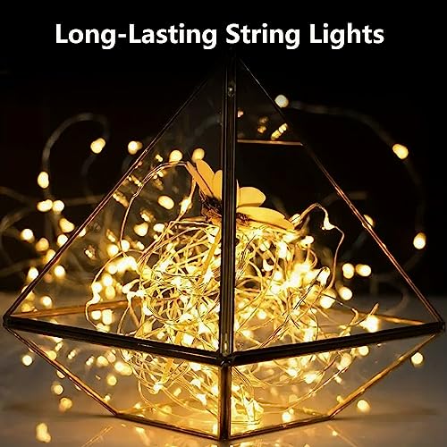 8 Pack Fairy Lights Battery Operated 16ft 50LED Warm White – EXF, Timer, Waterproof
