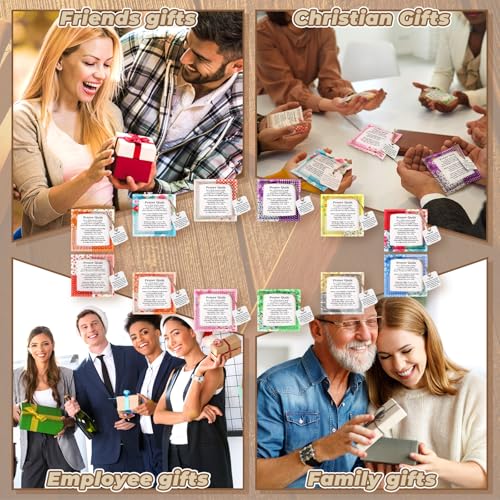 24 Pack Pocket Prayer Quilts with Cross - Inspirational Gifts