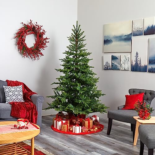 7ft Artificial North Carolina Spruce Christmas Tree - Realistic Holiday Decor