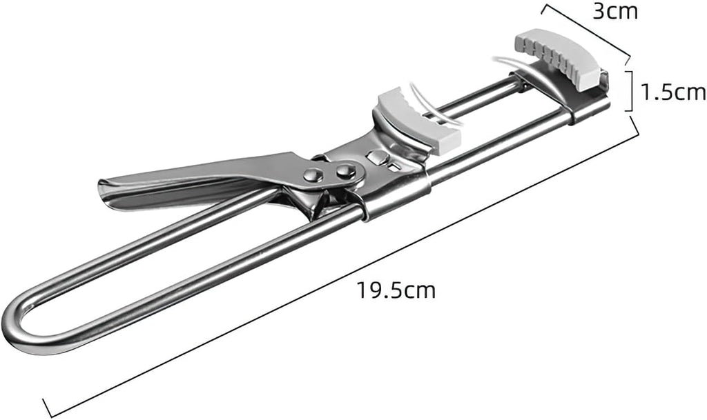 Skiennix Jar Opener - Adjustable Stainless Steel Lid Gripper for Weak Hands | Non-Slip Design for Seniors