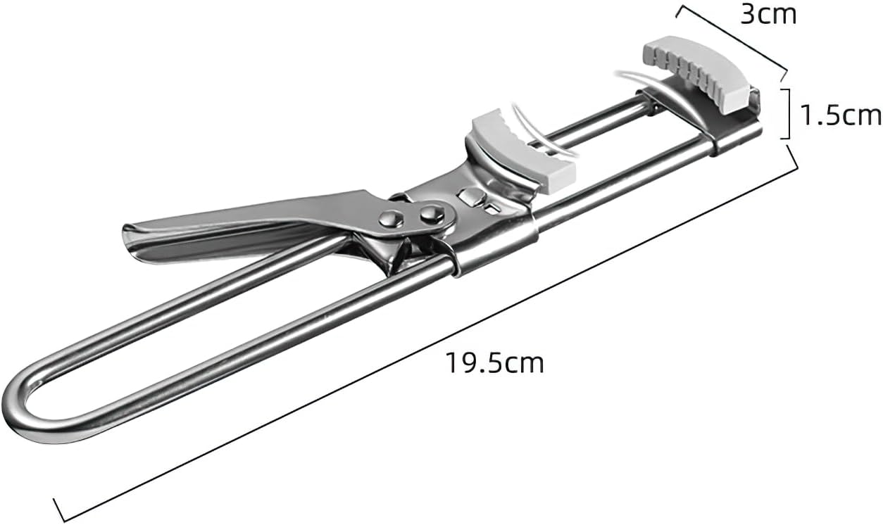 Skiennix Jar Opener - Adjustable Stainless Steel Lid Gripper for Weak Hands | Non-Slip Design for Seniors