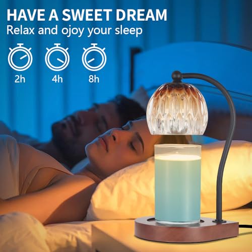 Electric Candle Warmer Lamp with Timer & Dimmable Brightness