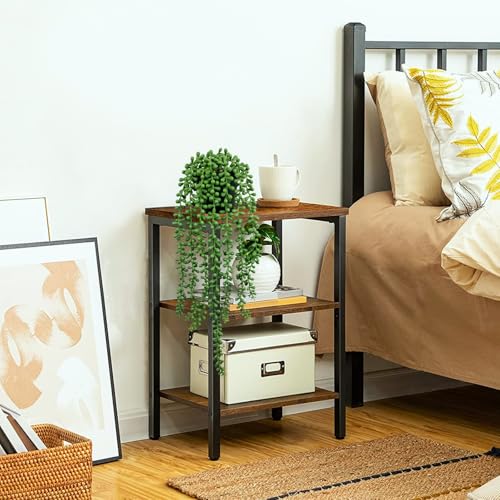 Artificial String of Pearls Hanging Plant in Black Pot - 16.5 Inch Faux Succulent
