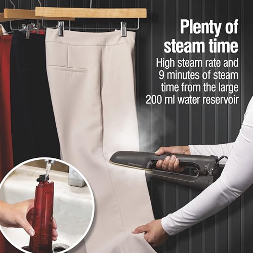 3-in-1 Handheld Garment Steamer and Press Iron with Ceramic Soleplate