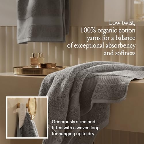6-Piece Organic Cotton Plush Bath Towel Set - Ultra Soft & Absorbent