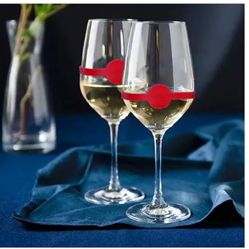 Stretchable Wine & Drink Markers 24pcs | Bottle, Glass & Mug Labels