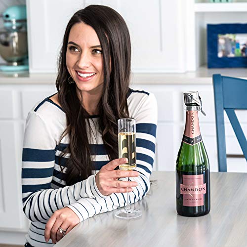 Stainless Steel Champagne Bottle Stopper - Easy-Lock Italian Freshness Seal