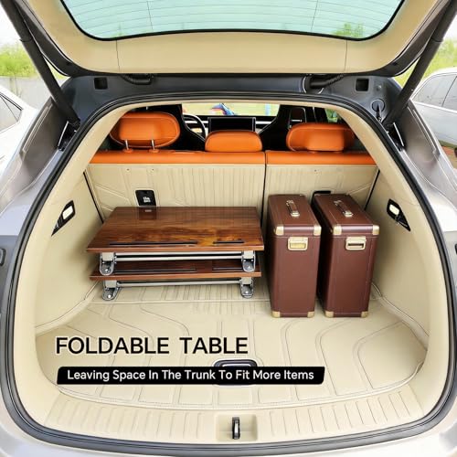 Folding C-Shaped TV Tray Table with Cup Holder and Device Slot