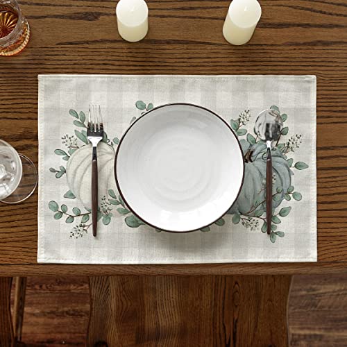 Artoid Mode 4-Piece 12x18 P Spring Table Mats & 13x72 Inch Table Runner Set