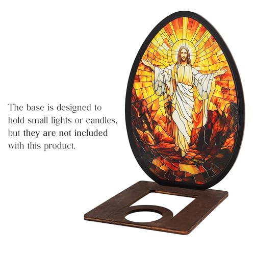 He Is Risen Empty Tomb Resurrection Scene - Wood & Acrylic Easter Table Decor