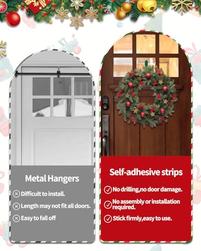 6 PCS Christmas Garland Hanger Hooks for Mantle, 8-Inch Silicone Holders
