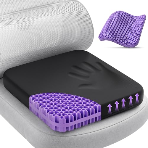 Thick Gel Seat Cushion for Office Chair, Breathable Cooling Chair Pad