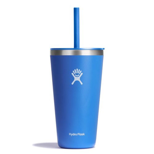 Hydro Flask All Around Tumbler Straw Lid, Insulated Travel Mug, Stainless Steel Coffee Cup 28 Oz Cascade