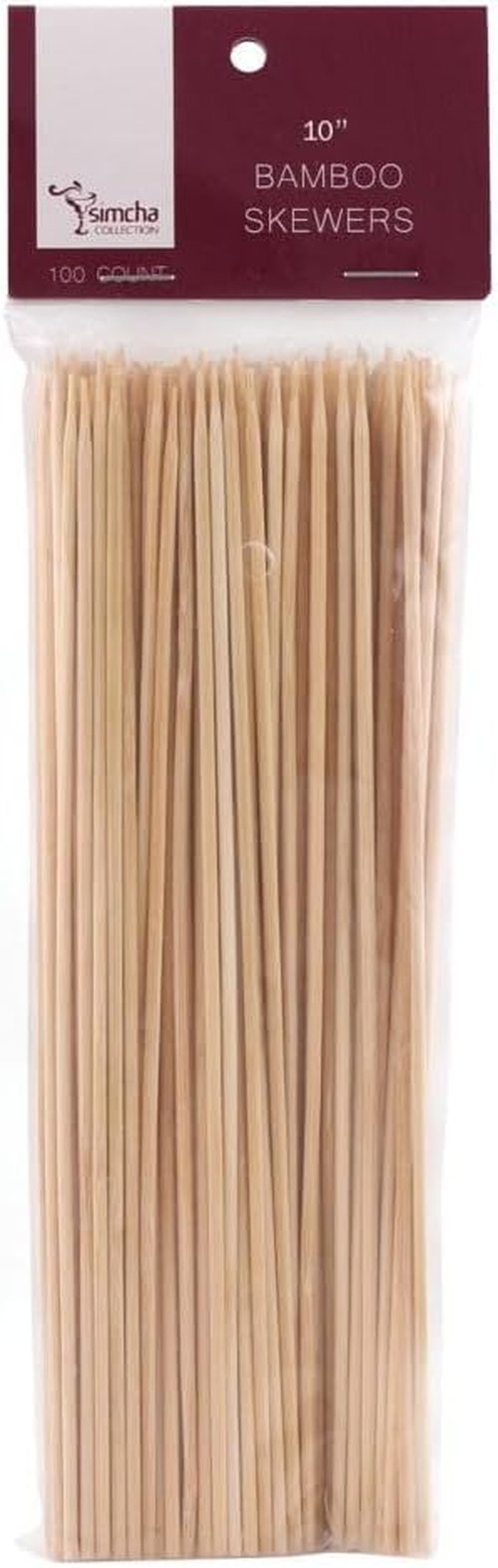 Blue Sky Bamboo Wooden Skewers - 10 Inches | 100-Count - Ideal for Grilling, BBQ, Kebabs & Appetizers