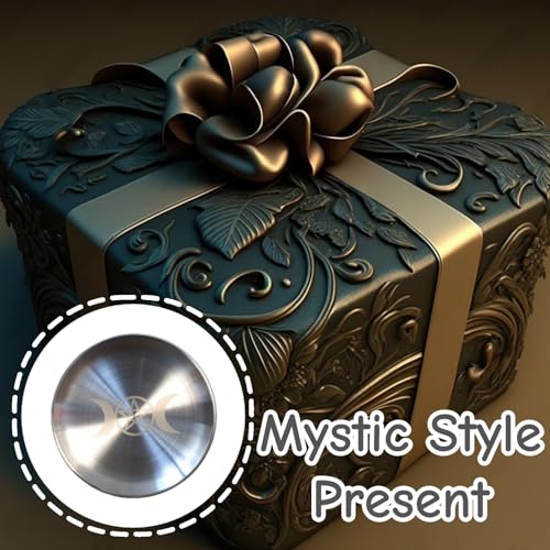 Triple Moon Pentagram Altar Plate - Brushed Stainless Steel Offering Tray