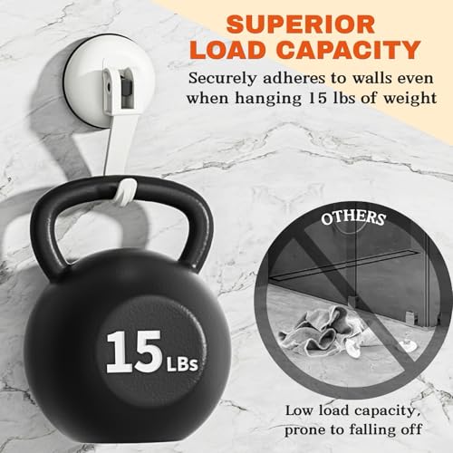 Heavy-Duty Suction Cup Wreath Hangers for Front Door & Glass - 2 Pack