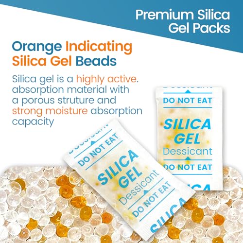 50PCS 5g Silica Gel Packets Rechargeable Moisture Absorbers