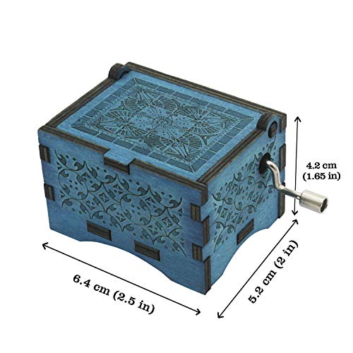 Hand-Cranked Wooden Music Box - You Are My Sunshine Keepsake Gift