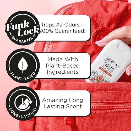 Pocket Travel Toilet Spray Odor Eliminator with Essential Oils (3-Pack, 1 oz)