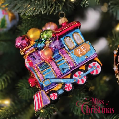 Miss Christmas 2026 Sweet Dreams Express Holiday Glass Ornament, Handcrafted in Poland