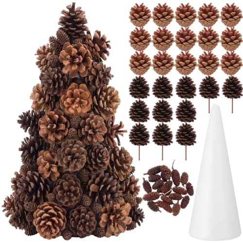 Christmas Pinecone Tree DIY Craft Kit for Holiday Decor