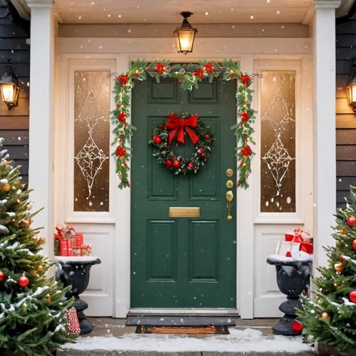 Adjustable Over-the-Door Garland & Wreath Hanger (34-42 In Frame Depths)