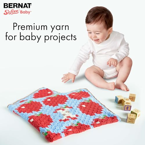 Bernat Softee Baby Aqua Yarn - 3 Pack of 141g/5oz - Acrylic - 3 DK (Light) - 362 Yards - Knitting/Crochet