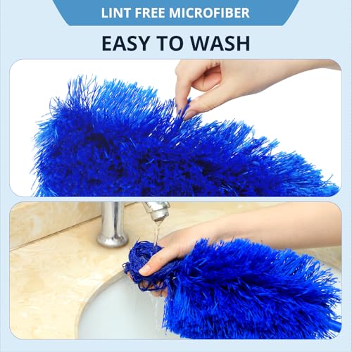 Extendable Microfiber Duster with Bendable Head for High Ceilings & Fans