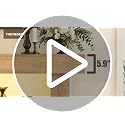47-inch Console Table with Power Outlets, USB Ports and Sensor Light