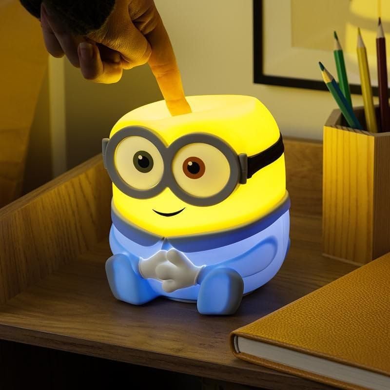 Squishy Character Silicone Night Light, Rechargeable Cordless Lamp