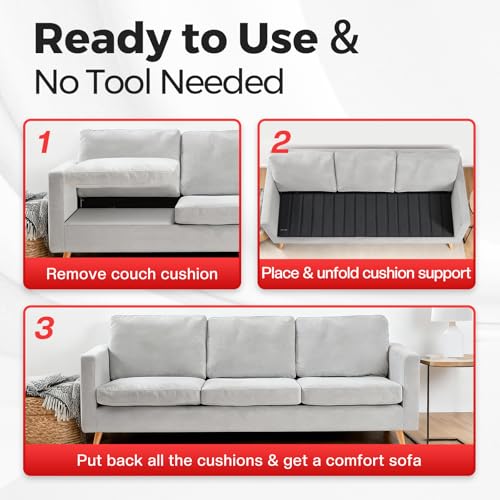 Heavy-Duty Sofa Cushion Support Board for Sagging 3-Seat Couches, 21.5"x70"