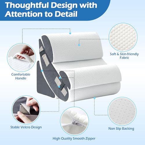 6-Piece Orthopedic Wedge Pillow Set for Post-Surgery Relief