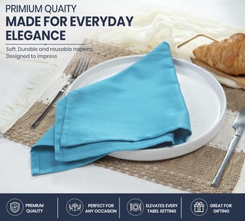 Ruvanti 24-Pack Cotton Enrich Multi Color 18x18 Inch Cloth Napkins Set