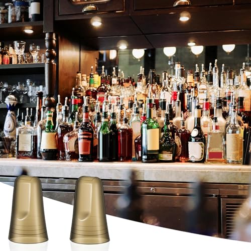 24 Pack Universal Liquor Pour Spout Covers - Translucent Bar Bottle Dust Caps
